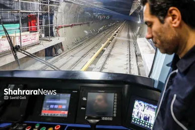 آغاز عملیات تست نهایی مسیر و ایستگاه‌های فاز یک خط سه مترو مشهد