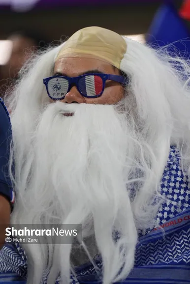 تماشاگران دیدار فرانسه و مراکش