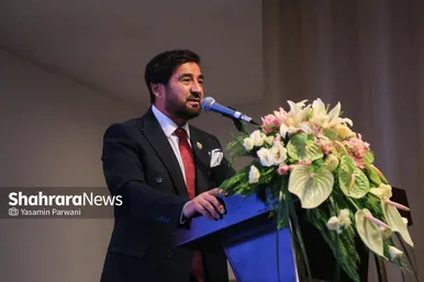 مراسم بدرقه تیم ملی فوتسال افغانستان در مشهد با حضور خداداد عزیزی