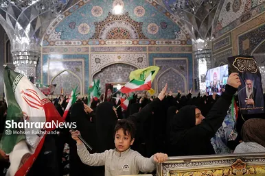 گزارش تصویری | مراسم چهلمین روز شهادت رهبر شهید انقلاب اسلامی در حرم مطهر رضوی