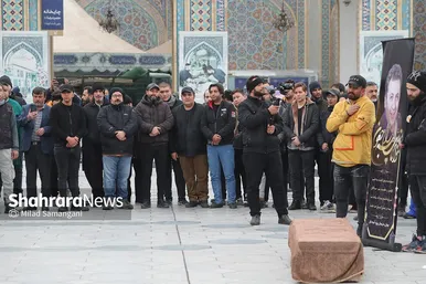 تشییع پیکر شهرام عبدلی در حرم مطهر رضوی