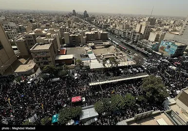 عکس‌هایی از مراسم تشییع پیکر شهید اسماعیل هنیه در تهران- ۲