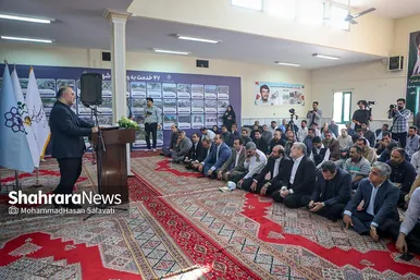گزارش تصویری | بهره برداری از پل غربی سطح سوم تقاطع غیرهمسطح خیام مشهد