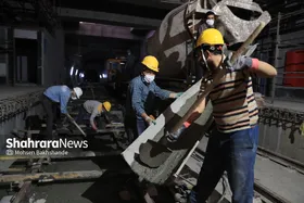 بازدید اعضای شورای اسلامی شهر مشهد از خطوط قطار شهری مشهد