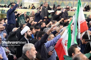 گزارش تصویری | مراسم چهلمین روز شهادت رهبر شهید انقلاب اسلامی در حرم مطهر رضوی