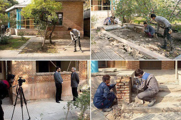 مرمت و بازسازی خانه نیمایوشیج در حال انجام است