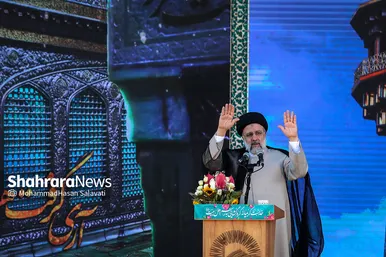 سخنرانی رئیس جمهور منتخب در حرم مطهر رضوی