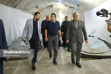 گزارش تصویری | بازدید شهردار مشهدمقدس از ایستگاه بسیج خط 3 قطار شهری