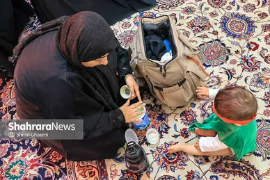 گزارش تصویری | مراسم شیرخوارگان حسینی در حرم مطهر رضوی برگزار شد
