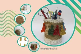 آموزش کاردستی | جامدادی زیبا