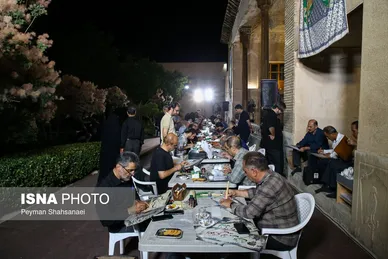 محرم ۱۴۰۴ | عکس‌هایی از عزاداری در خانه تاریخی شیخ‌الاسلام - اصفهان