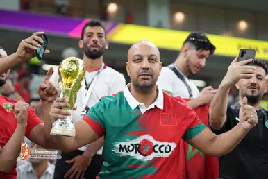 تماشاگران دیدار مراکش و پرتغال