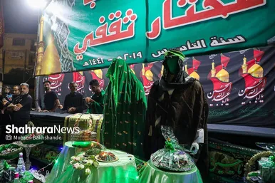 آیین سینی گردانی حضرت قاسم علیه السلام در شب هشتم محرم