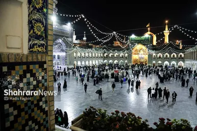 گزارش تصویری | حرم امام هشتم در شب میلاد امام علی(ع)