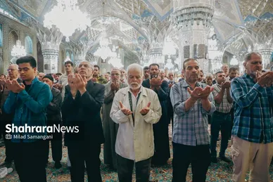 گزارش تصویری | اقامه نماز عید قربان در حرم رضوی (۱۶ خرداد ۱۴۰۴)