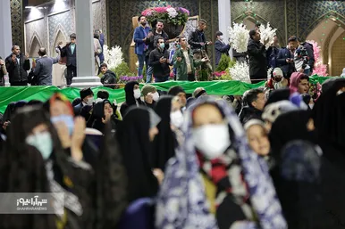 مراسم تحویل سال ۱۴۰۱ در حرم مطهر رضوی