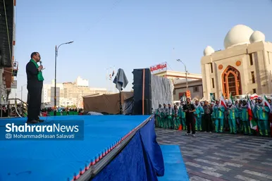 گزارش تصویری | شروع فعالیت و خدمت کاروان شهرداری مشهد در شهر نجف اشرف
