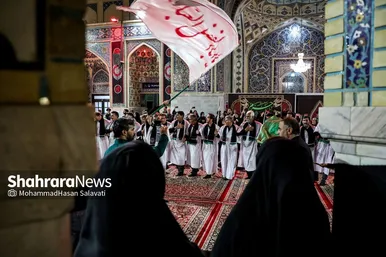 عزاداری هیئت‌های استان کرمان در حرم مطهر امام‌رضا(ع)