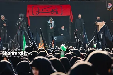 اجتماع عزاداران فاطمی و تشییع پیکر ۱۲ شهید گمنام دفاع مقدس و ۲ شهید حادثه تروریستی راسک در مشهد