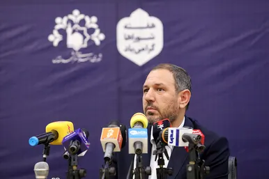 نشست خبری موسی الرضا حاجی بگلو سخنگوی شورای اسلامی شهر مشهد
