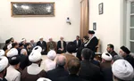 رهبر معظم انقلاب در دیدار دست‌اندرکاران همایش بین‌المللی تسنیم: حوزه علمیه وام‌دار آیت‌الله جوادی آملی است | تفسیر تسنیم کاری بزرگ و از افتخارات شیعه و حوزه است + فیلم و تصاویر