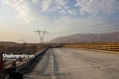 گزارش تصویری | آخرین وضعیت پل رودخانۀ شور در محور بندرعباس پس از حمله امریکا