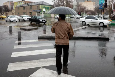 بارش باران در مشهد