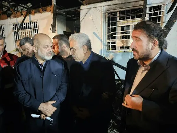 ‌حضور وحیدی در محل آتش‌سوزی کمپ ترک اعتیاد لنگرود | بررسی فیلم های مدار بسته از علت آتش سوزی+ تصاویر