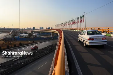 تصاویری از تقاطع غیر هم‌‌سطح پیامبر اعظم (ص) مشهد
