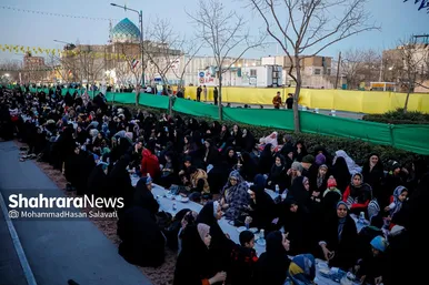 گزارش تصویری | بزرگ‌ترین سفره افطار جهان اسلام در جوار حرم مطهر امام‌رضا(ع)