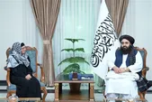 گفت‌وگوی امیرخان متقی با مقام صلیب سرخ درباره نیازهای بشردوستانه افغانستان