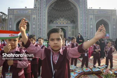 گزارش تصویری | مراسم «فرشتگان مقاومت» یادبود شهدای مظلوم میناب در حرم مطهر امام رضا (ع)