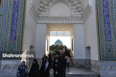 آیین چراغ برات در آرامگاه خواجه ربیع