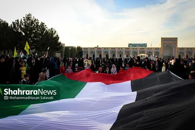 اجتماع مردمی عاشقان مبارزه با اسرائیل در مشهد