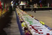 طبخ کیک ۶۰ متری در حرم امام‌رضا(ع) به‌مناسبت سالروز میلاد حضرت زهرا(س)