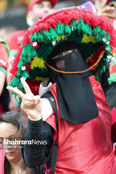 تماشاگران دیدار فرانسه و مراکش
