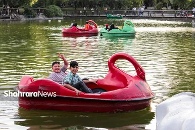 عکس‌هایی از دریاچه مصنوعی پارک ملت مشهد