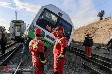 برخورد دو قطار مترو تهران ـ کرج
