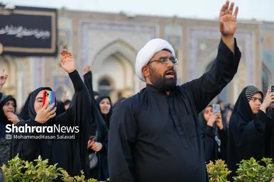 گزارش تصویری | مراسم چهارپایه خوانی شهادت حضرت رضا علیه السلام در حرم مطهر رضوی