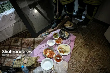 مهار آتش‌سوزی یک هتل آپارتمان در خیابان امام رضا (ع) مشهد