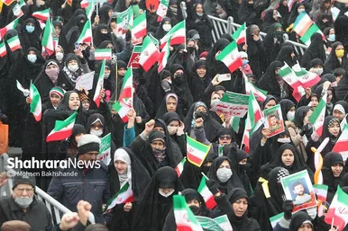 گزارش تصویری حضور باشکوه مردم مشهد در راهپیمایی ۲۲ بهمن