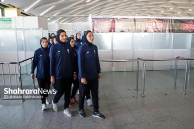 گزارش تصویری | استقبال از تیم ملی فوتبال بانوان ایران در مشهد