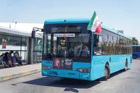 ‌۲۱۵۰ اتوبوس شهری مشهد در خدمت زائران مراسم «وداع با قائد امت»