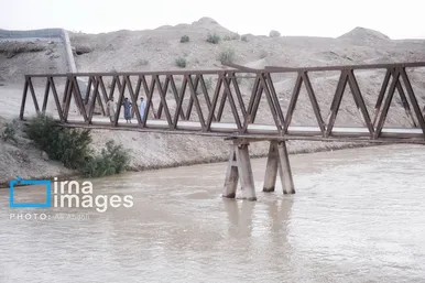 گزارش تصویری | ورود آب به سیستان پس از سال‌ها خشکسالی
