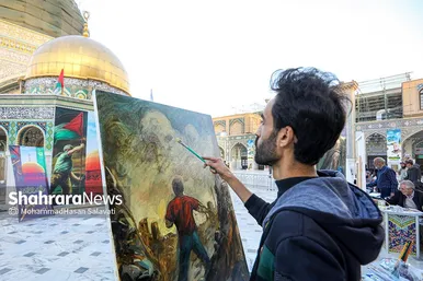 رویداد هنری «من القدس، الی القدس» در حرم مطهر رضوی
