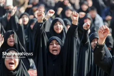 گزارش تصویری | عزاداری شهادت رهبر معظم انقلاب اسلامی، در حرم امام‌رضا (ع) - ۲
