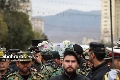 گزارش تصویری | مراسم تشییع پیکر «شهید خموشی» از شهدای حادثه تروریستی تفتان