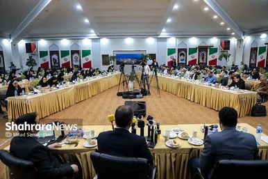 نشست خبری موسی‌الرضا حاجی بگلو سخنگوی شورای اسلامی شهر مشهد مقدس