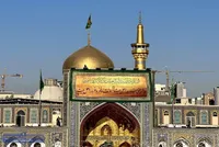 آذین‌بندی حرم مطهر رضوی در ایام ولادت حضرت زهر ا(س) + عکس