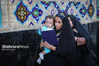 گزارش تصویری | مهمانان کوچک حرم رضوی